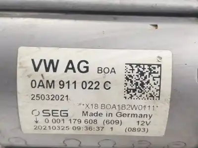 Peça sobressalente para automóvel em segunda mão motor de arranque por seat ateca (kh7) 1.5 16v tsi act referências oem iam 0am911022c 0am911022c 