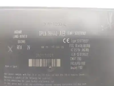 Second-hand car spare part electronic module for land rover range rover evoque (l538) 2.2 d 4x4 oem iam references lr071385  dpla19h440ab