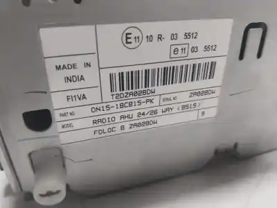 Second-hand car spare part audio system / radio cd for ford ecosport 1.5 ecoblue tdci oem iam references 2018844  dn1518c815pk