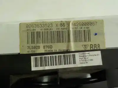 Автозапчастина б/у панель інструментів для porsche cayenne (typ 9pa) 4.5 v8 cat посилання на oem iam 95564121400 0263633523 7l5920870d