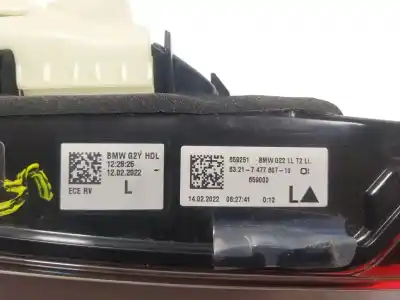 Автозапчасти б/у внутренний левый задний фонарь за bmw 4 descapotable (g23, g83) 420 i ссылки oem iam 63217477607  6321747760710