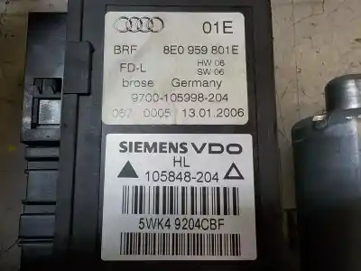 Автозапчастина б/у двиг скла задне ліво для audi a4 avant (8e) 3.0 tdi quattro (171kw) посилання на oem iam 8e0959801e 0130821767 8e0959801e