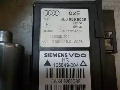Автозапчастина б/у двигатель заднього правого скла для audi a4 avant (8e) 3.0 tdi quattro (171kw) посилання на oem iam 8e0959802e 0130821766 8e0959802e