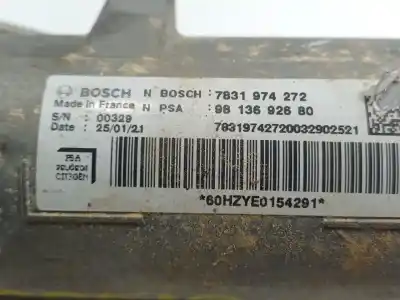 Second-hand car spare part steering rack for opel vivaro c platform cabin (k0) 2.0 oem iam references   9813692680