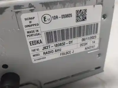 İkinci el araba yedek parçası ses sistemi / radyo cd için ford transit v363 caja/chasis (fed, ffd) 2.0 ecoblue rwd oem iam referansları 2612603  jk2t18d832dy