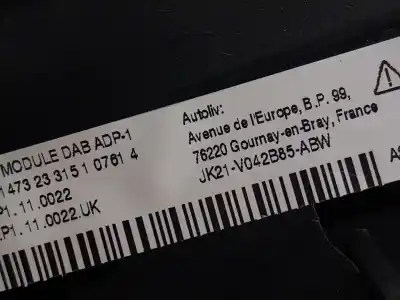 Second-hand car spare part front left air bag for ford transit v363 caja/chasis (fed, ffd) 2.0 ecoblue oem iam references 2507805 jk21v042b85abw 