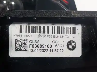 Автозапчастина б/у внутрішній лівий задній ліхар для bmw x2 (f39) xdrive 20 i посилання на oem iam 63219881160  f03689100