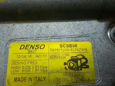 Автозапчастина б/у компресор кондиционера для ford ka (ccu) titanium+ посилання на oem iam 2637424 5a7875200 5a7875200