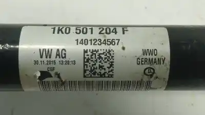 Автозапчастина б/у трансмісія задня права для audi q3 (8ub, 8ug) 2.0 tdi посилання на oem iam 1k0501204f 1k0501204f 