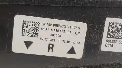 Автозапчасти б/у внутренний правый задний фонарь за bmw 5 (g30, f90) 530 i xdrive ссылки oem iam 63215a38af4  63215a38af201