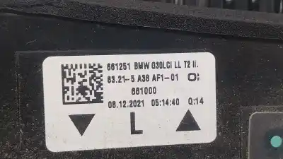 Автозапчасти б/у внутренний левый задний фонарь за bmw 5 (g30, f90) 530 i xdrive ссылки oem iam 63215a38af1  63215a38af101