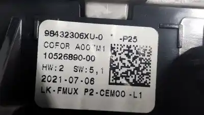 Second-hand car spare part multifunction switch for peugeot 208 ii (ub_, up_, uw_, uj_) e-208 oem iam references 98432306xu  98432306xu