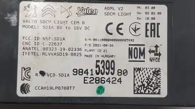 Автозапчастина б/у електронний модуль для peugeot 208 ii (ub_, up_, uw_, uj_) e-208 посилання на oem iam 9841539980  9841539980