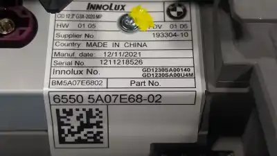 Автозапчастина б/у багатофункційний дисплей для bmw 5 (g30, f90) 530 d xdrive посилання на oem iam 65505a477d2  65505a07e6802
