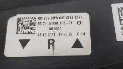 Автозапчасти б/у внутренний правый задний фонарь за bmw 5 (g30, f90) 530 d xdrive ссылки oem iam 63215a38af4  63215a38af201
