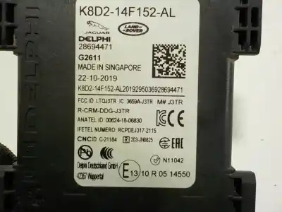 Second-hand car spare part electronic module for land rover range rover evoque evoque oem iam references lr115408 k8d214f152al k8d214f152al