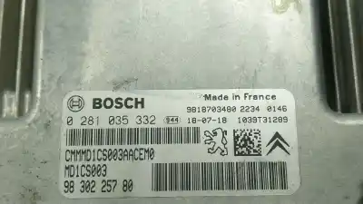 Автозапчастина б/у ебу контролер двигуна для citroen grand c4 spacetourer (3a_, 3e_) 1.5 bluehdi 130 посилання на oem iam 1638426280  9830225780