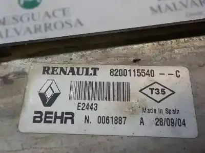 Автозапчасти б/у интеркулер за renault megane ii berlina 3p 1.9 dci diesel 120 cv / 88 kw ссылки oem iam   