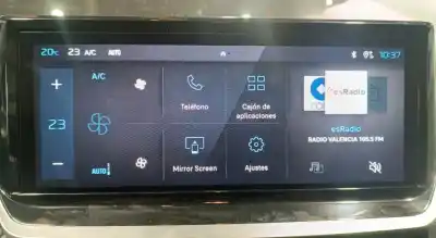 Second-hand car spare part multifunction display for peugeot 208 ii (ub_, up_, uw_, uj_) 1.2 puretech 100 oem iam references   9837721380
