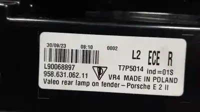 Автозапчасти б/у правый задний фонарь за porsche cayenne (92a) 3.6 gts ссылки oem iam 95863106211  95863106211