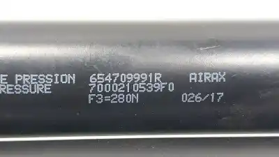 Автозапчасти б/у амортизатор капота за renault captur i (j5_, h5_) 0.9 tce 90 ссылки oem iam 654709991r  654709991r