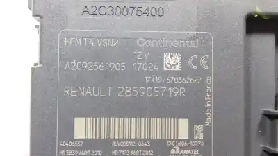 Second-hand car spare part ignition switch for renault captur i (j5_, h5_) 0.9 tce 90 oem iam references 285903127r  285905719r
