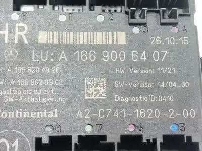Recambio de automóvil de segunda mano de modulo electronico para mercedes-benz gle (w166) 400 4-matic (166.056) referencias oem iam a1669006407  a1669006407