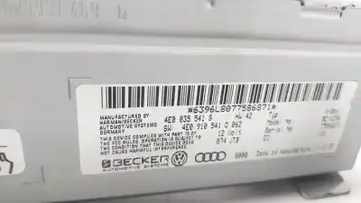 Автозапчастина б/у gps навігаційна система для audi a8 d3 (4e2, 4e8) 3.0 tdi quattro посилання на oem iam 4e0035542  4e0035541s