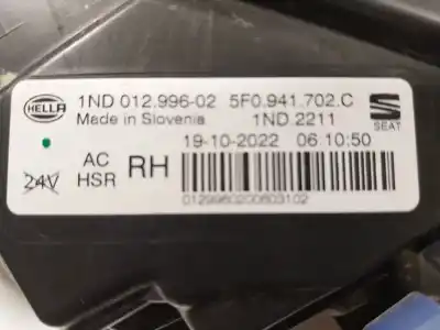 Автозапчастина б/у правий протитуман для seat ateca (kh7, khp) 1.5 tsi посилання на oem iam 5f0941702c  