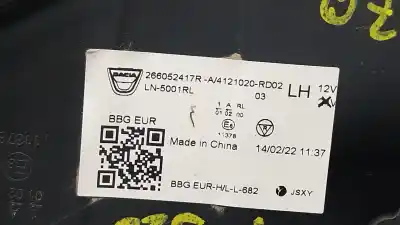 Автозапчастина б/у ліва фара для dacia spring ev (b6m1) посилання на oem iam 266052417r  266052417r