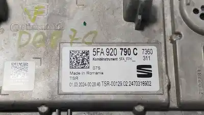 Автозапчастина б/у панель інструментів для cupra formentor (km7) 1.4 e-hybrid посилання на oem iam 5fa920790c  5fa920790c