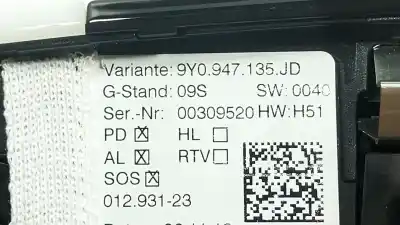 Автозапчастина б/у внутрішній лампа для porsche cayenne (9ya) 3.0 e-hybrid awd (9yaae1) посилання на oem iam 9y0947135jd  9y0947135jd