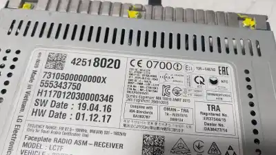 Автозапчастина б/у аудіо система / радіо cd для opel corsa e (x15) 1.4 (08, 68) посилання на oem iam 42518020  42518020
