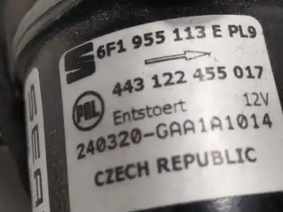 Автозапчастина б/у двигатель передніх склоочисників для seat arona (kj7, kjp) 1.0 tsi посилання на oem iam 6f1955023q  6f1955113e