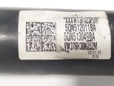 Second-hand car spare part rear left shock absorber for seat tarraco (kn2) 2.0 tdi oem iam references 5qn513049ba  5qn513049ba