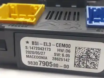 Peça sobressalente para automóvel em segunda mão caixa de fusíveis e relés por citroen c3 iii (sx) 1.2 puretech 82 referências oem iam 1619108380  9830790580