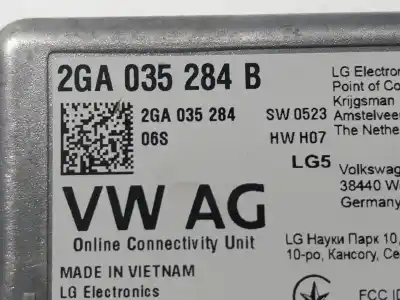 Second-hand car spare part electronic module for seat arona (kj7, kjp) 1.0 tsi oem iam references 2ga035284b  2ga035284b