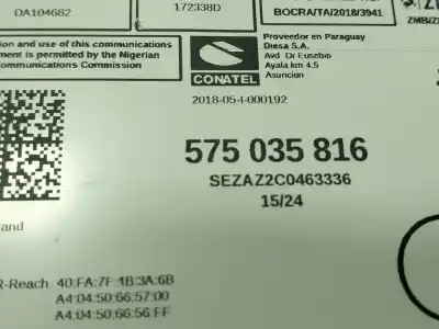 Second-hand car spare part audio system / radio cd for seat arona (kj7, kjp) 1.0 tsi oem iam references 575035816  575035816