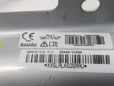 Pezzo di ricambio per auto di seconda mano airbag a tenda anteriore destro per ssangyong korando (ck) 2.2 xdi riferimenti oem iam   862203400