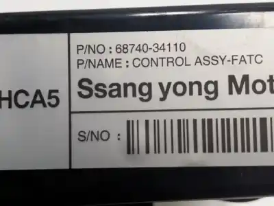 İkinci el araba yedek parçası iklim kontrolü için ssangyong korando (ck) 2.2 xdi oem iam referansları   6874034110