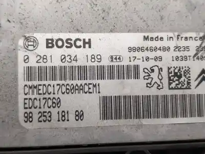 Автозапчасти б/у блок управления двигателем за citroen grand c4 spacetourer (3a_, 3e_) 1.6 bluehdi 120 ссылки oem iam 1613708580 9825318180 