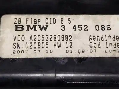 Second-hand car spare part multifunction display for bmw x3 (e83) 3.0 sd oem iam references 65503452285  3452086