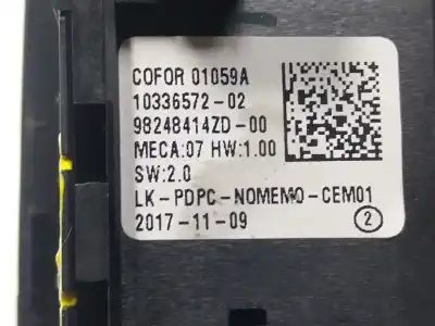 Second-hand car spare part left front power window switch for citroen grand c4 spacetourer (3a_, 3e_) 1.6 bluehdi 120 oem iam references 98248414zd 98248414zd 