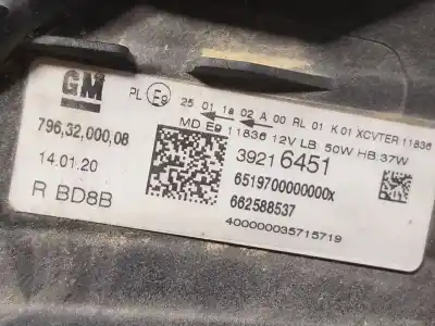 Автозапчастина б/у права фа для opel astra k (b16) 1.6 cdti (68) посилання на oem iam 13488976  39216451