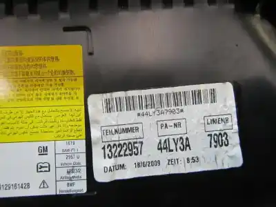 Peça sobressalente para automóvel em segunda mão airbag dianteiro direito por opel insignia berlina edition referências oem iam 13222957 608651100 13222957