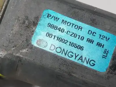 Peça sobressalente para automóvel em segunda mão elevador de vidros traseiro direito por ssangyong korando (ck) 2.0 e-xdi referências oem iam   