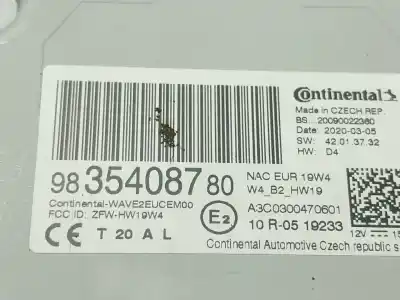 Peça sobressalente para automóvel em segunda mão sistema de áudio / rádio cd por opel combo e tour / life (k9) 1.5 referências oem iam  9835408780 