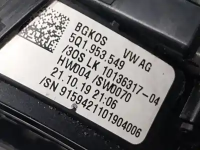 Автозапчастина б/у перерівний контроль для seat leon (5f1) 1.5 tsi посилання на oem iam 5q1953507m  5q1953507bq