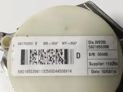 Автозапчасти б/у правый передний ремень безопасности за iveco daily vi furgón 33s15, 35s15, 35c15 ссылки oem iam   5801655396