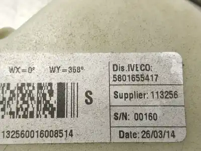 Peça sobressalente para automóvel em segunda mão cinto de segurança dianteiro esquerdo por iveco daily vi furgón 33s15, 35s15, 35c15 referências oem iam   5801655417